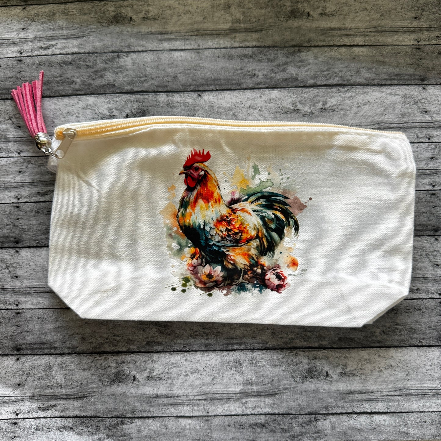 Rooster Zipper Pouch