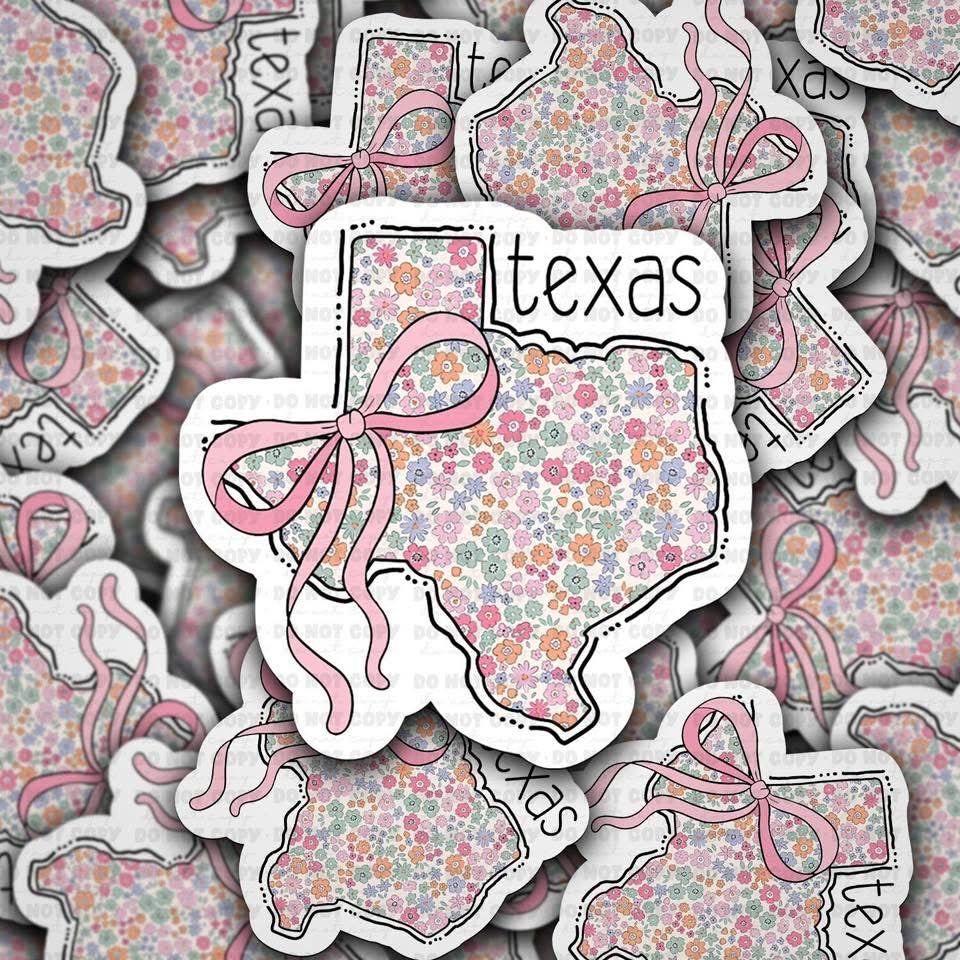 Floral Texas Sticker