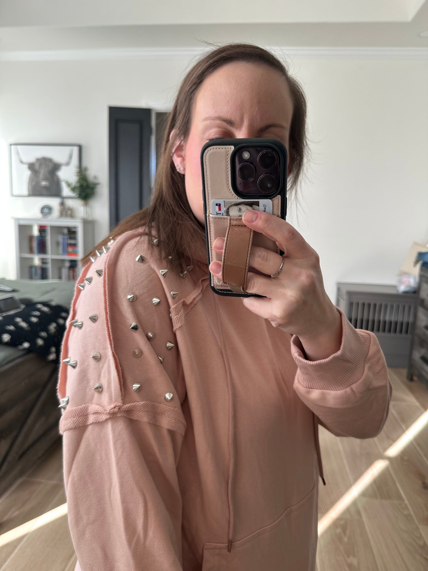 Pink Spike Hoodie