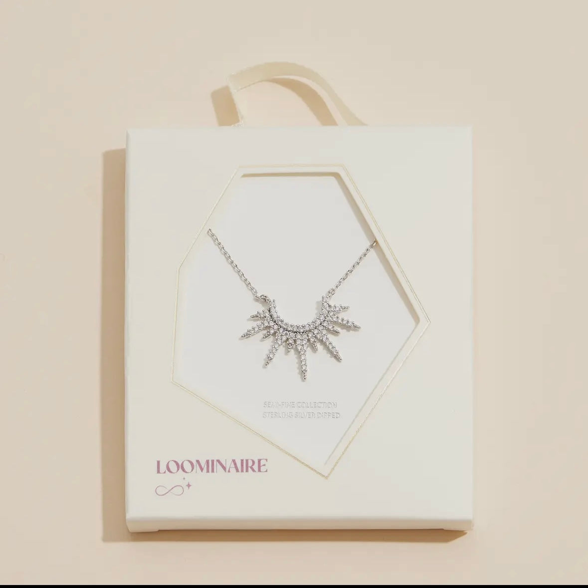 Half Sunburst Necklace