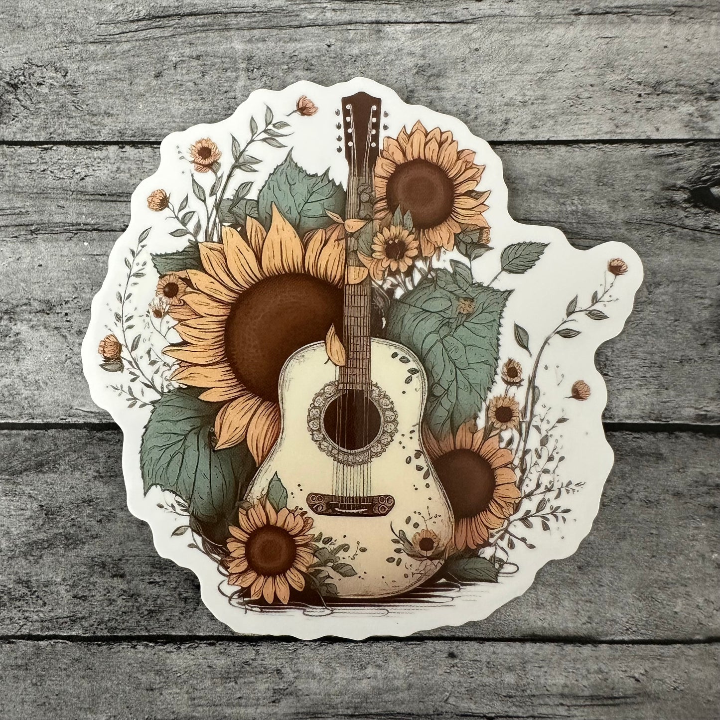 Sunflower Guitar Sticker