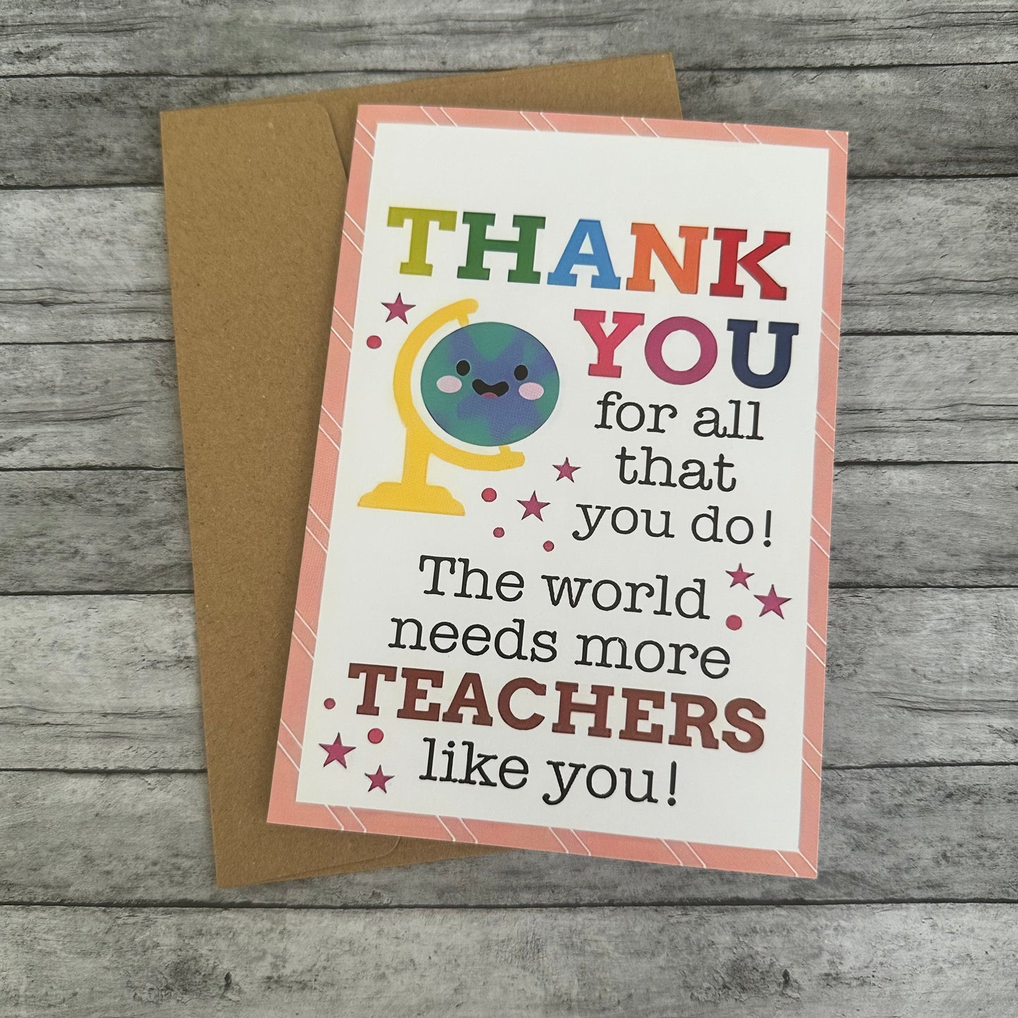 “Thank You Teacher” Greeting Card
