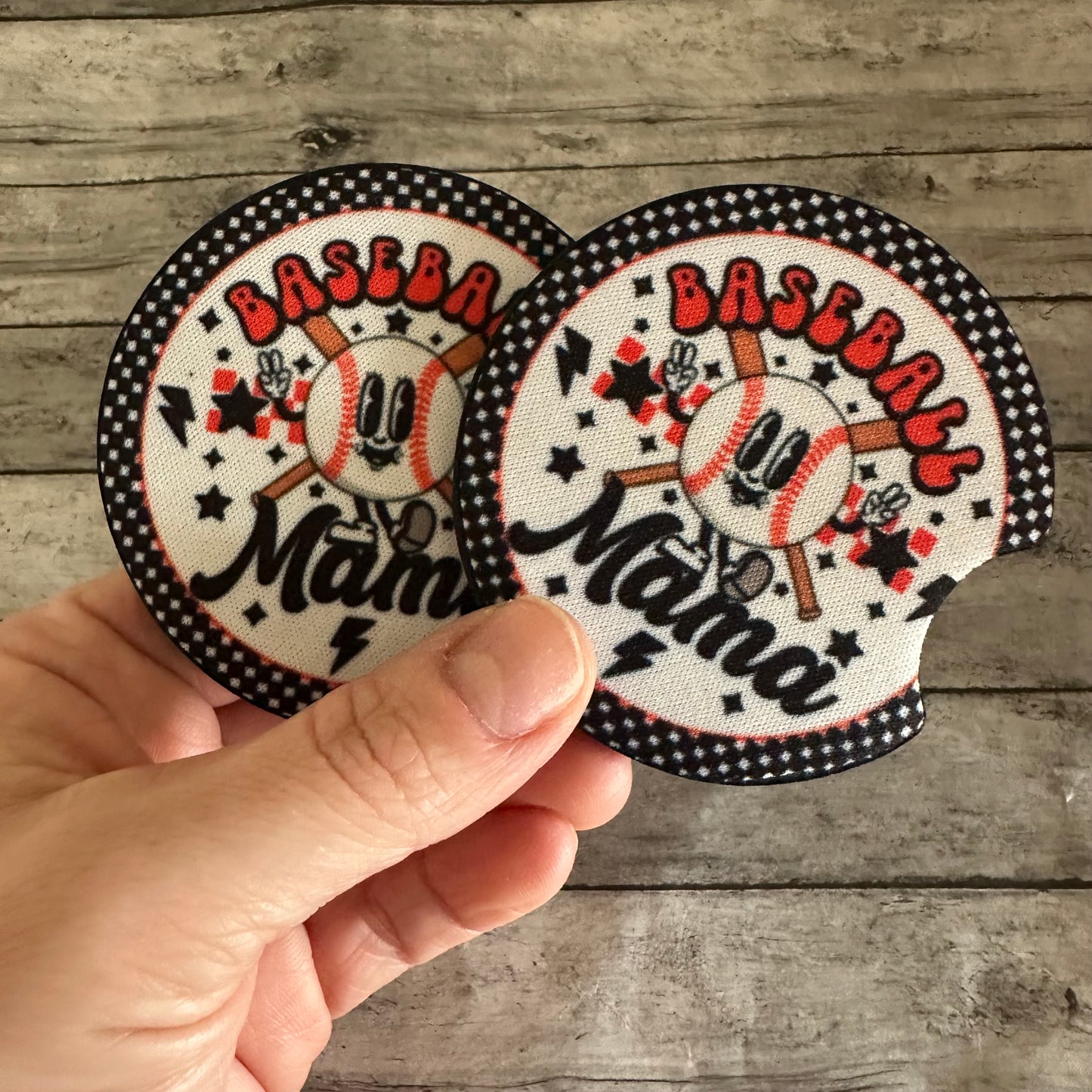 Baseball Mama Neoprene Car Coaster