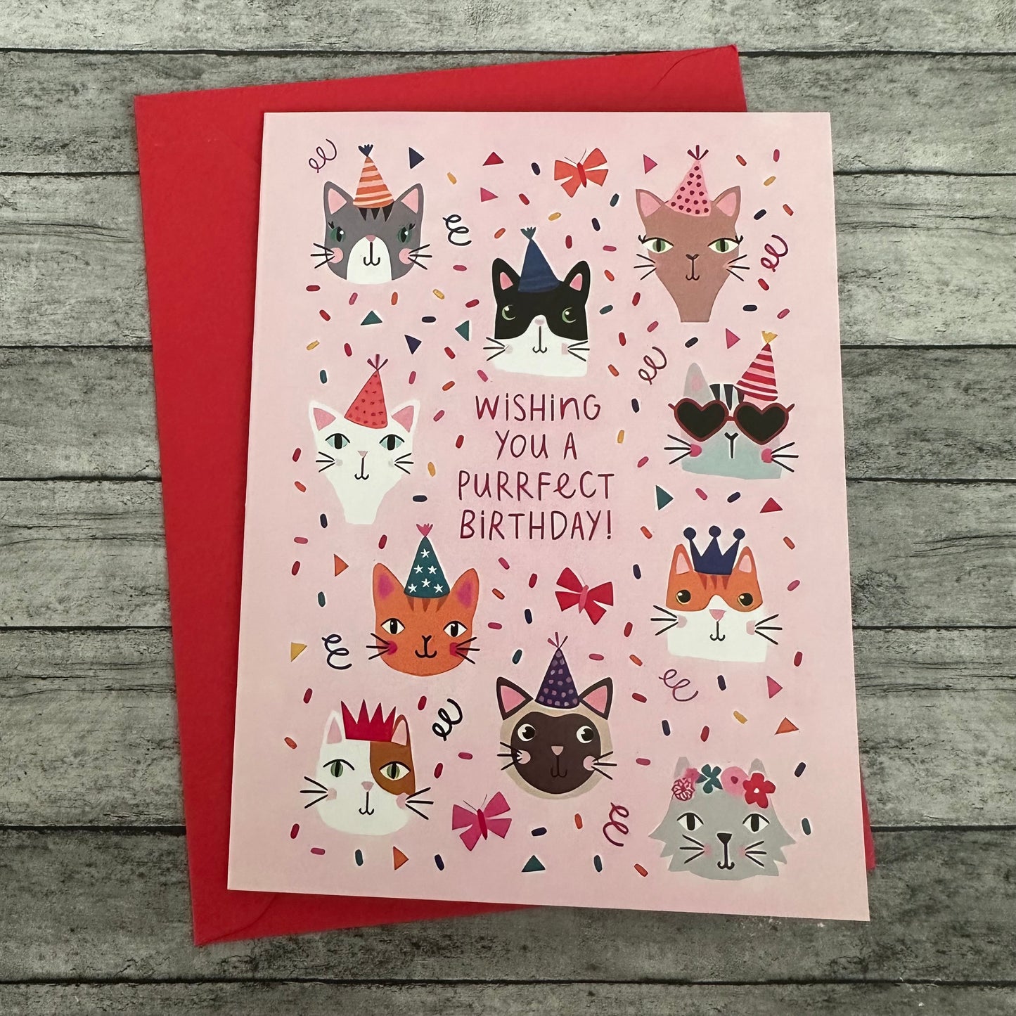 “Wishing You A Purrfect Birthday” Greeting Card