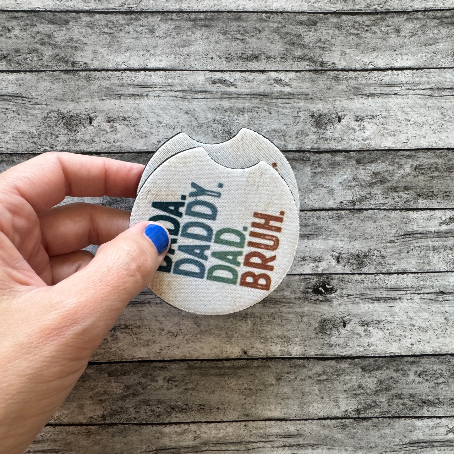 Bruh Neoprene Car Coaster