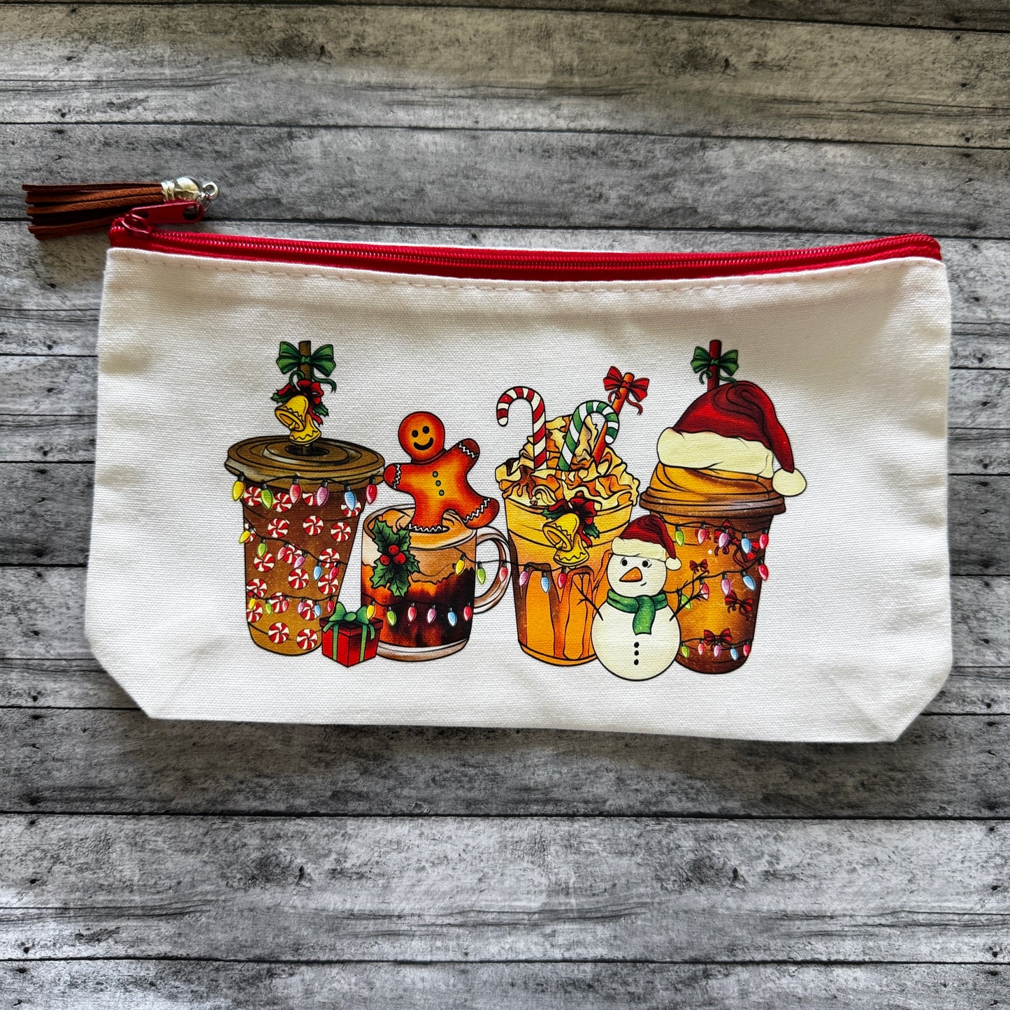 Christmas Coffee Zipper Pouch