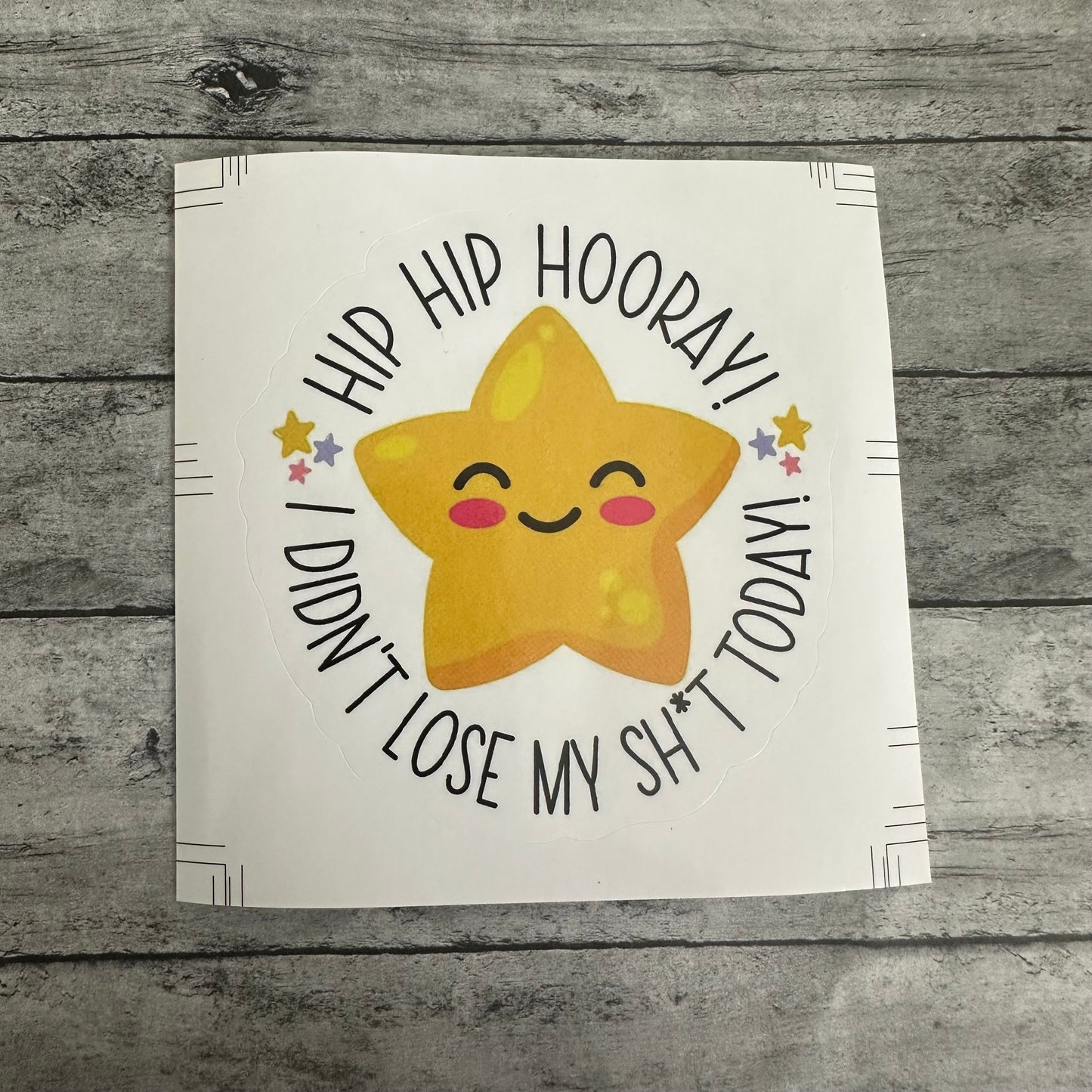 Hip Hip Hooray Sticker