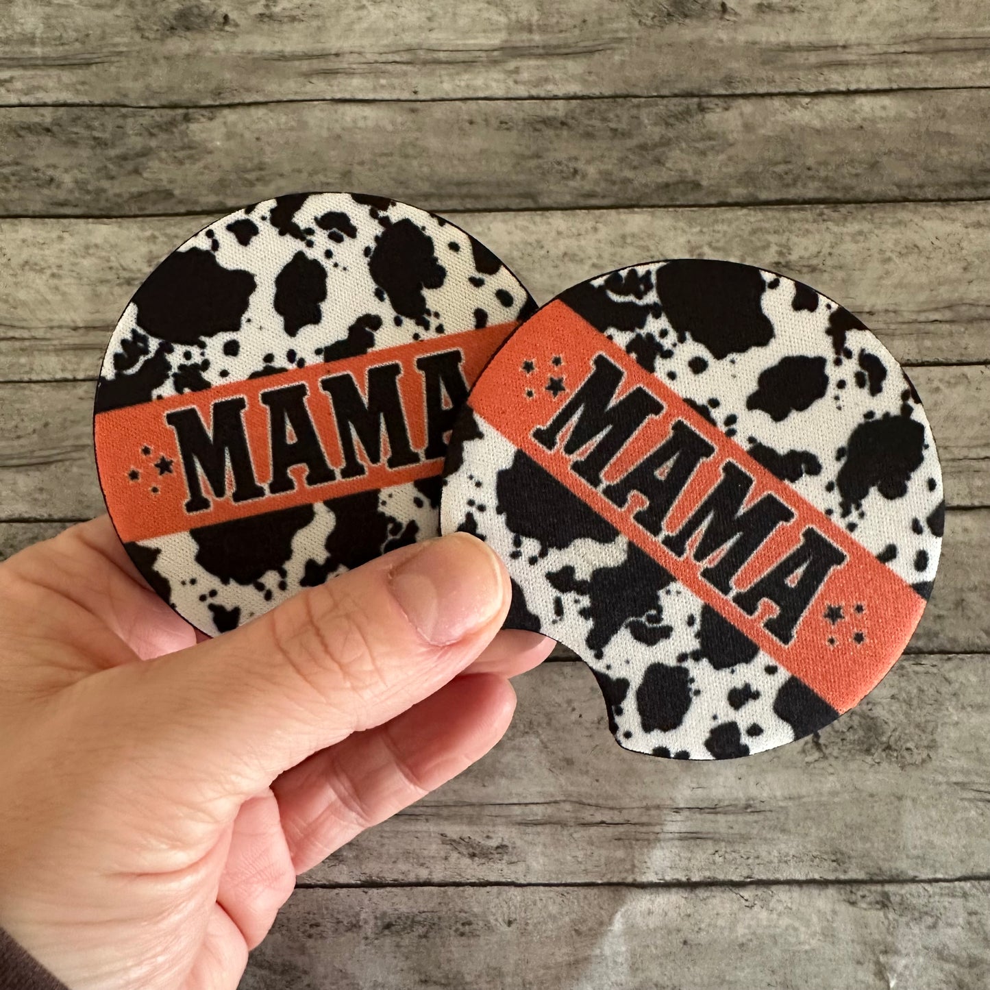 Cow Mama Neoprene Car Coaster