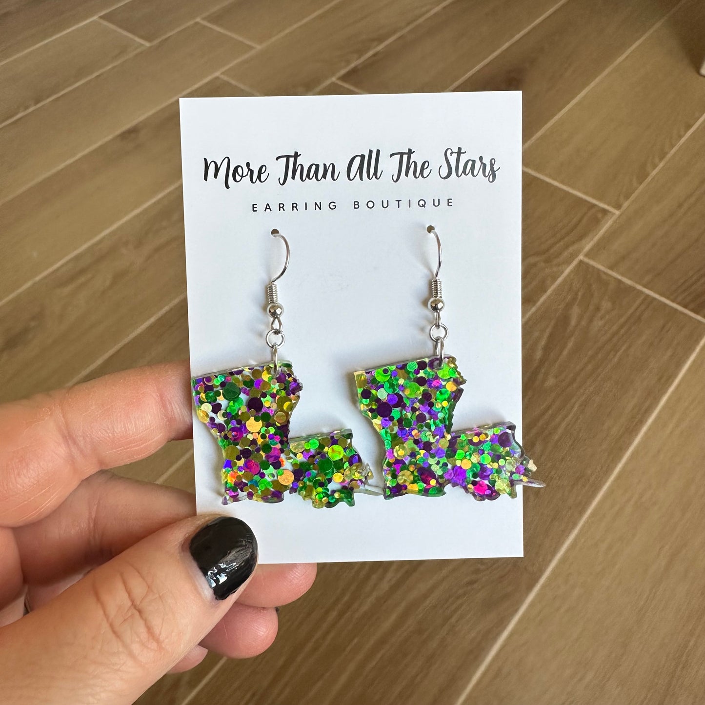 Mardi Gras Louisiana Earrings