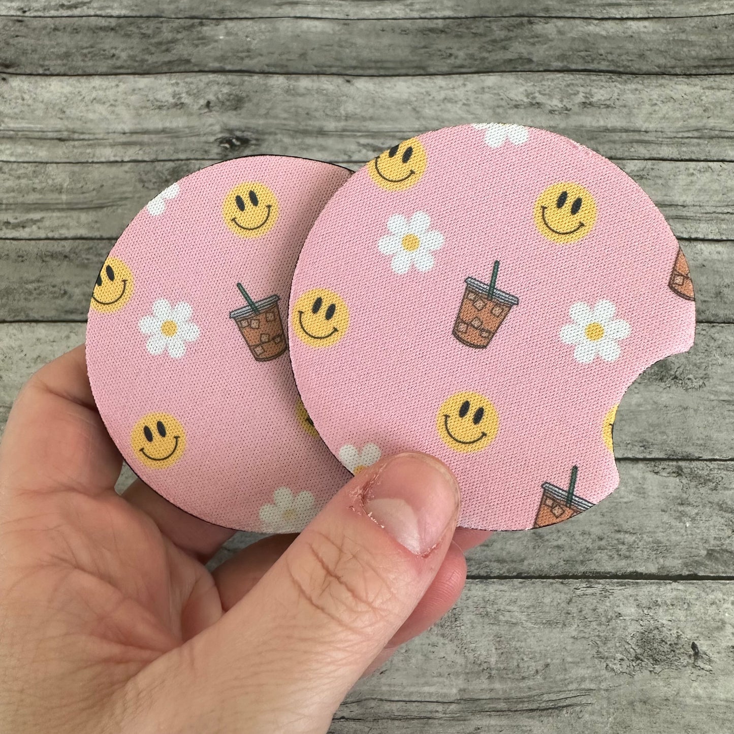 Iced Latte Neoprene Car Coaster