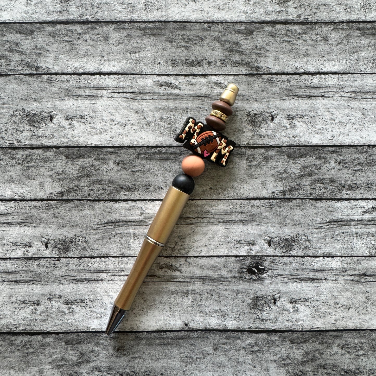 Mom Football Beaded Pen