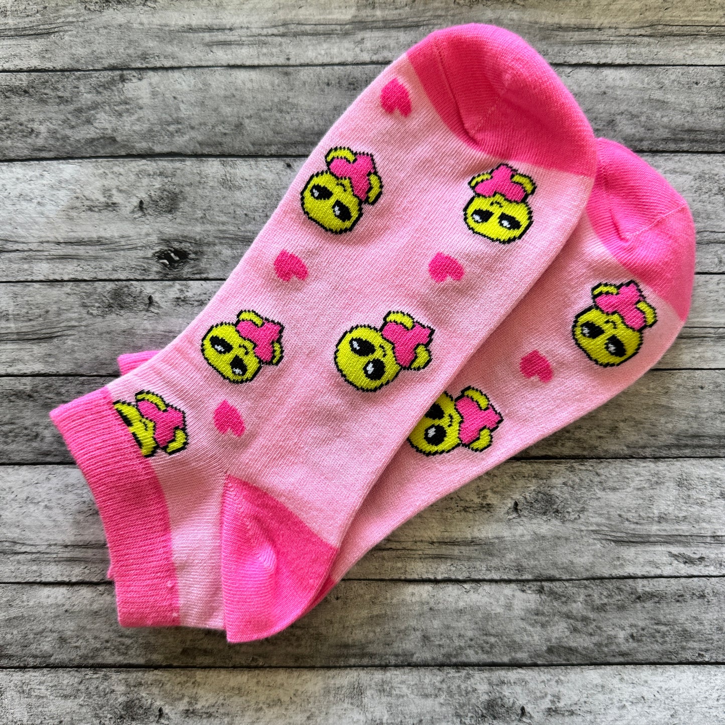 Women’s Pink Alien Socks