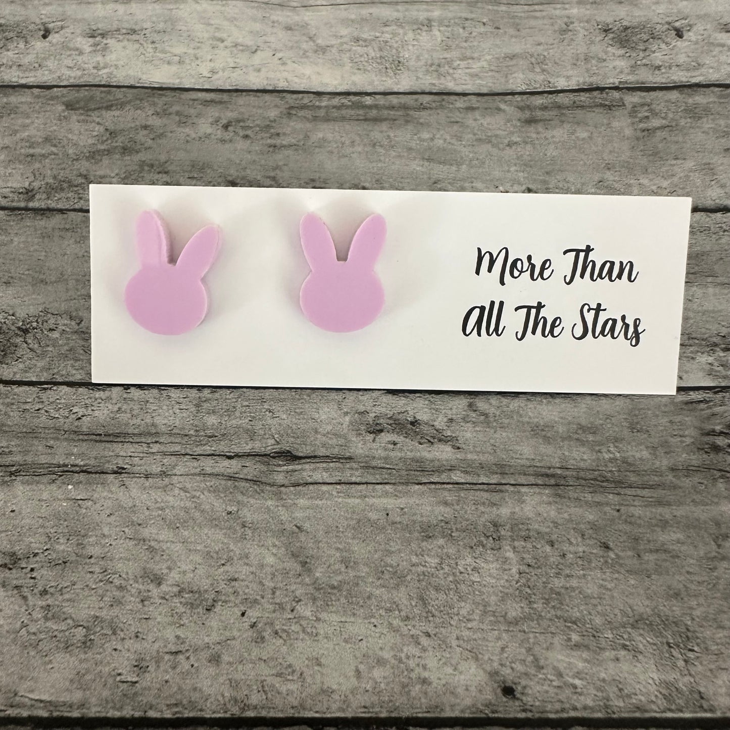 Purple Bunny Studs