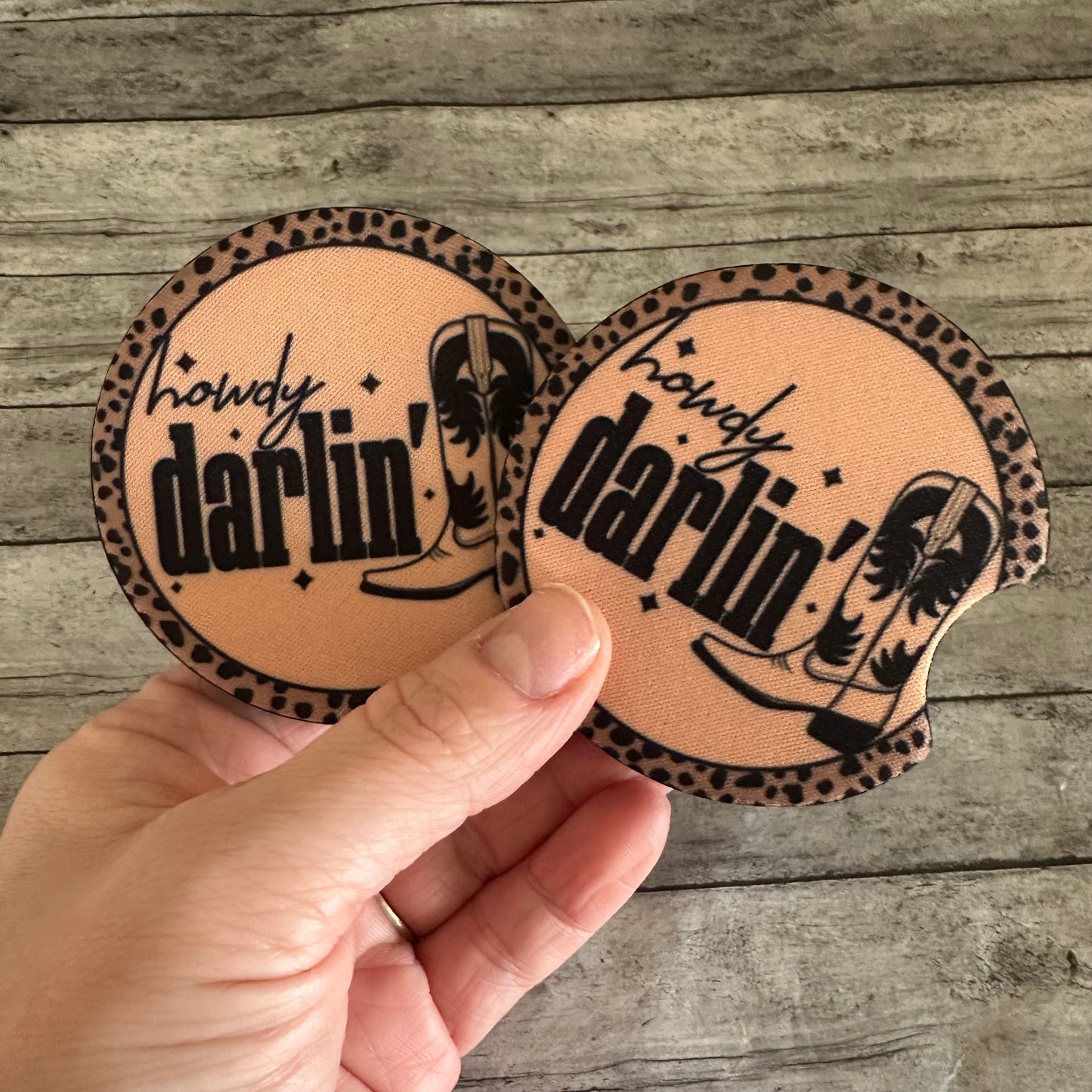 Howdy Darlin’ Neoprene Car Coaster