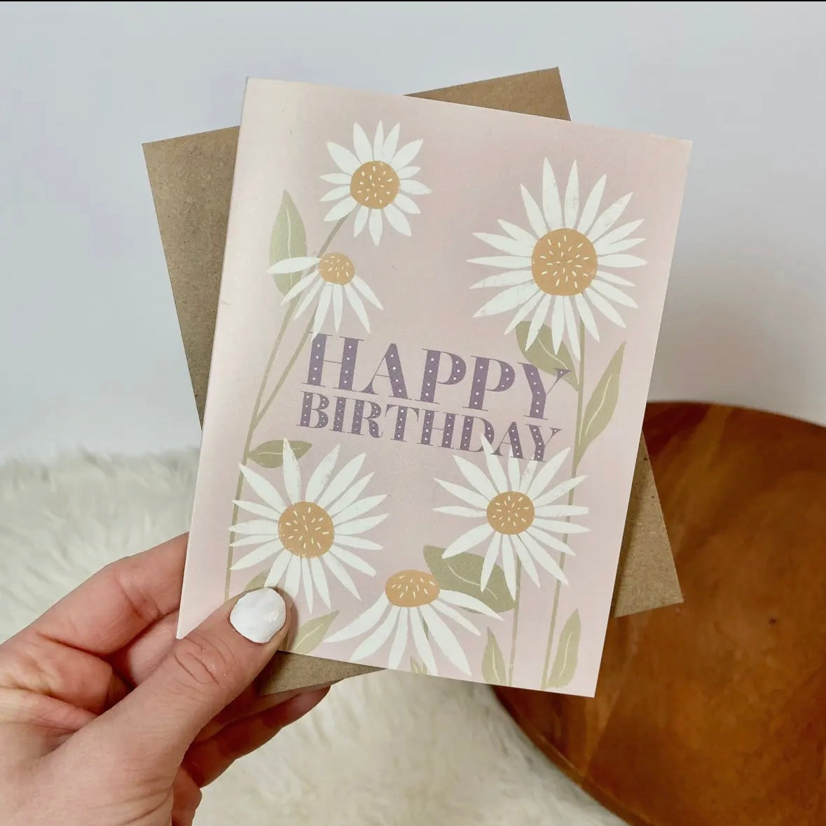 “Happy Birthday” Floral Greeting Card