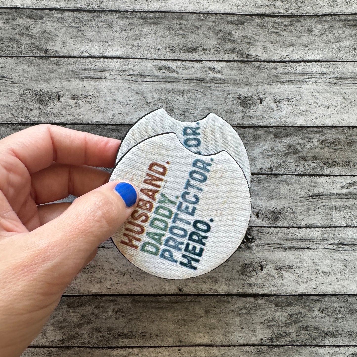 Daddy Neoprene Car Coaster