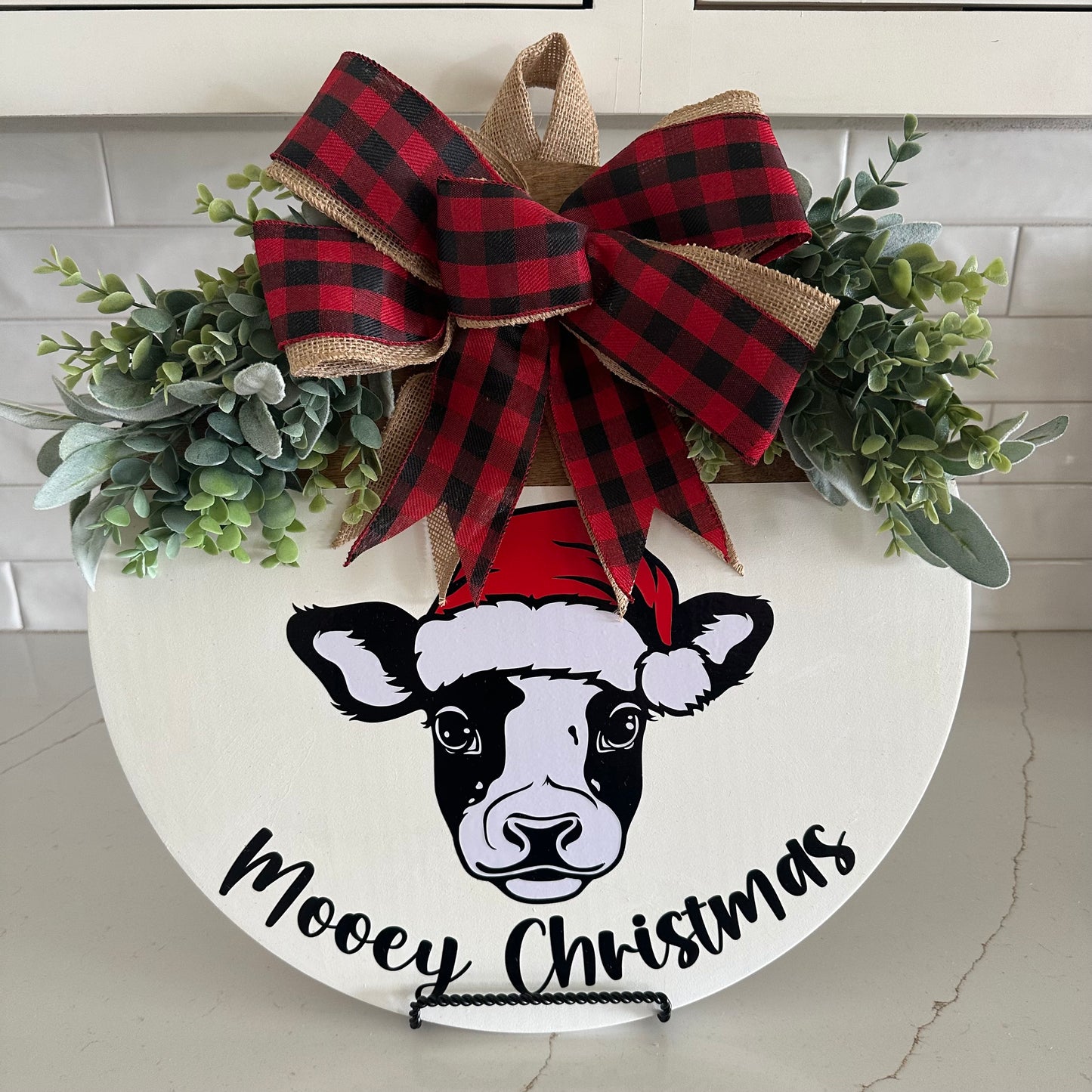 Mooey Christmas Door Hanger