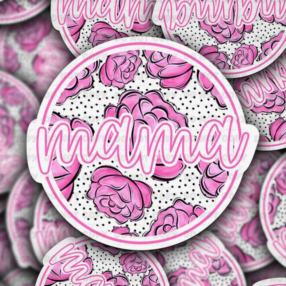 Mama Floral Sticker