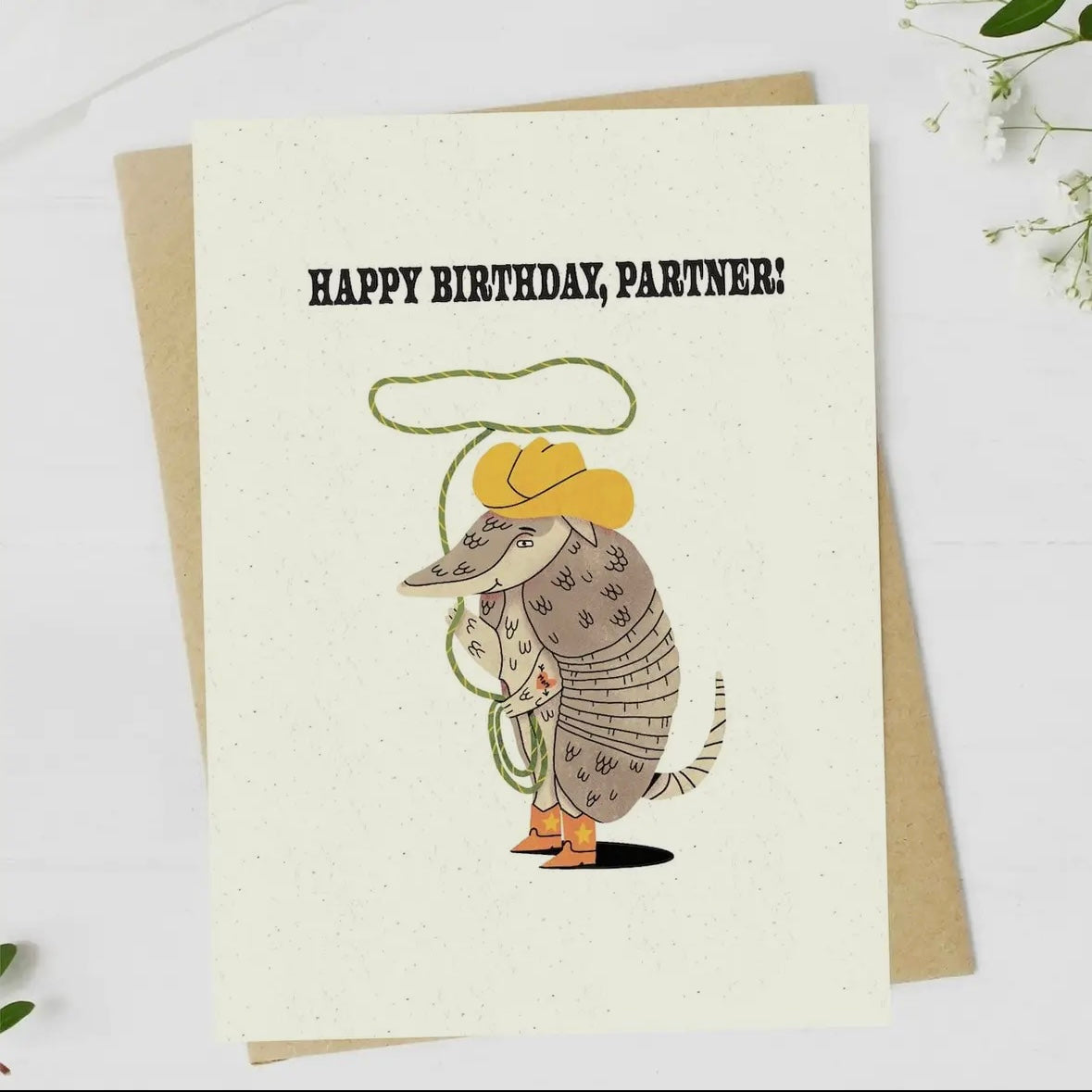 “Happy Birthday, Partner!” Greeting Card