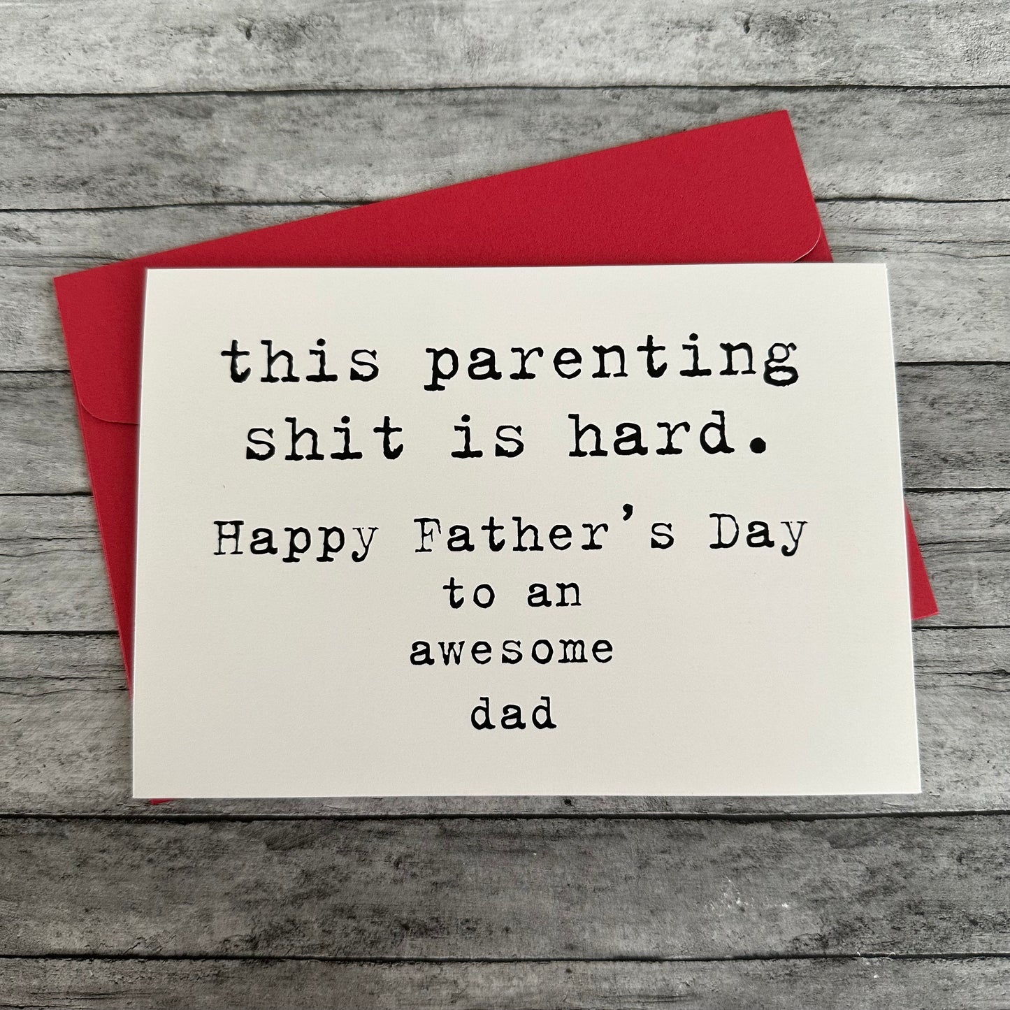 “This Parenting Shit Is Hard” Greeting Card