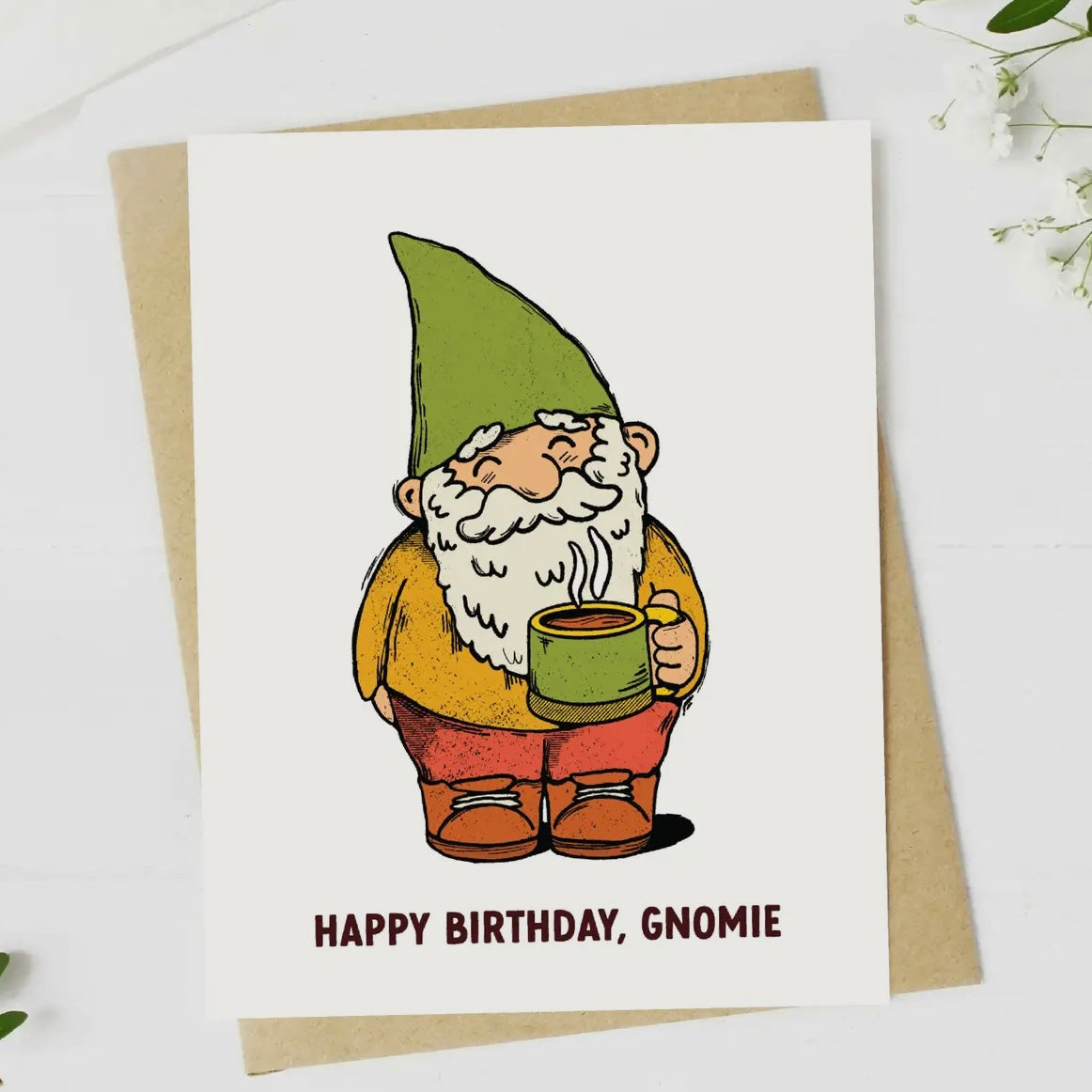 “Happy Birthday, Gnomie” Greeting Card