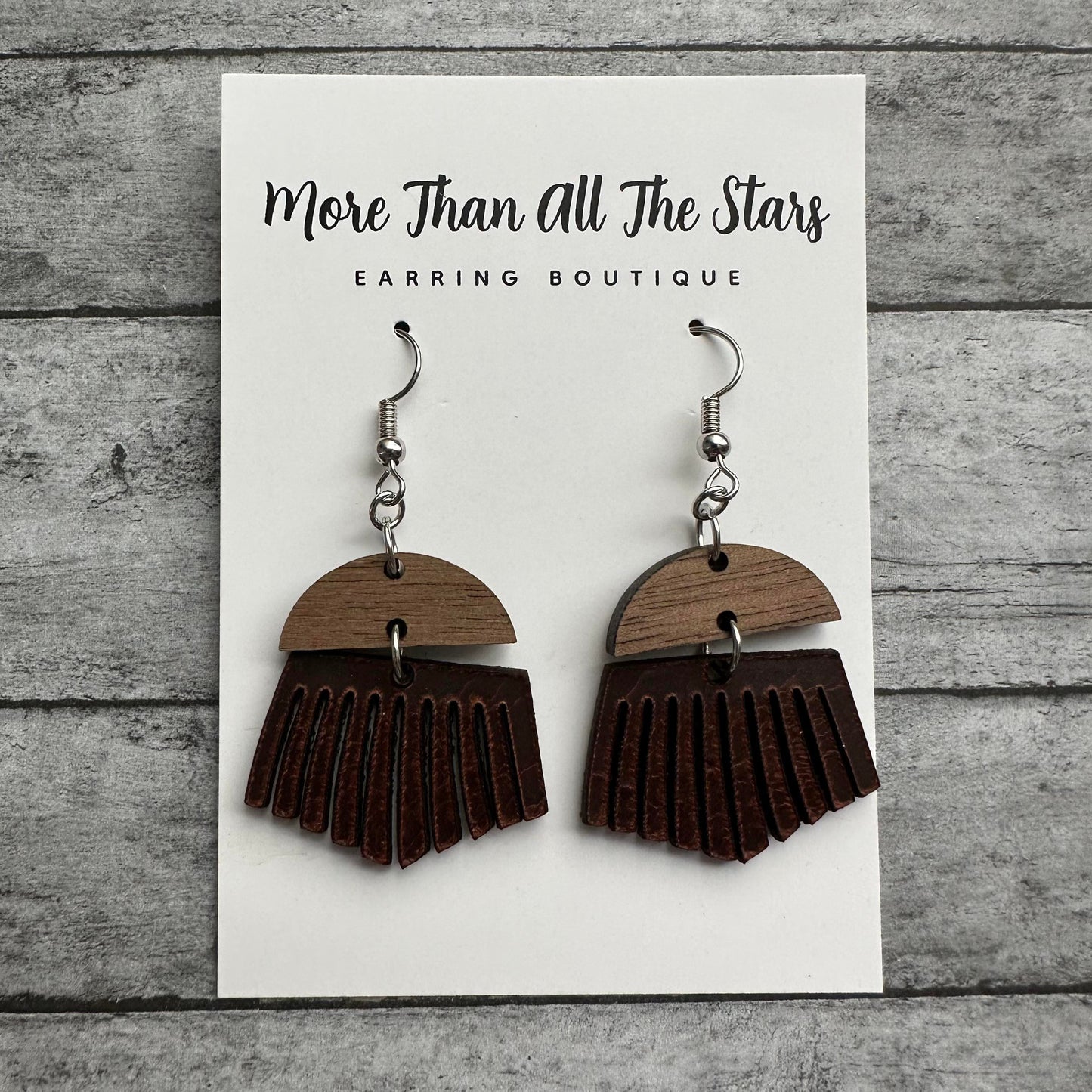 Fringe Leather Earrings