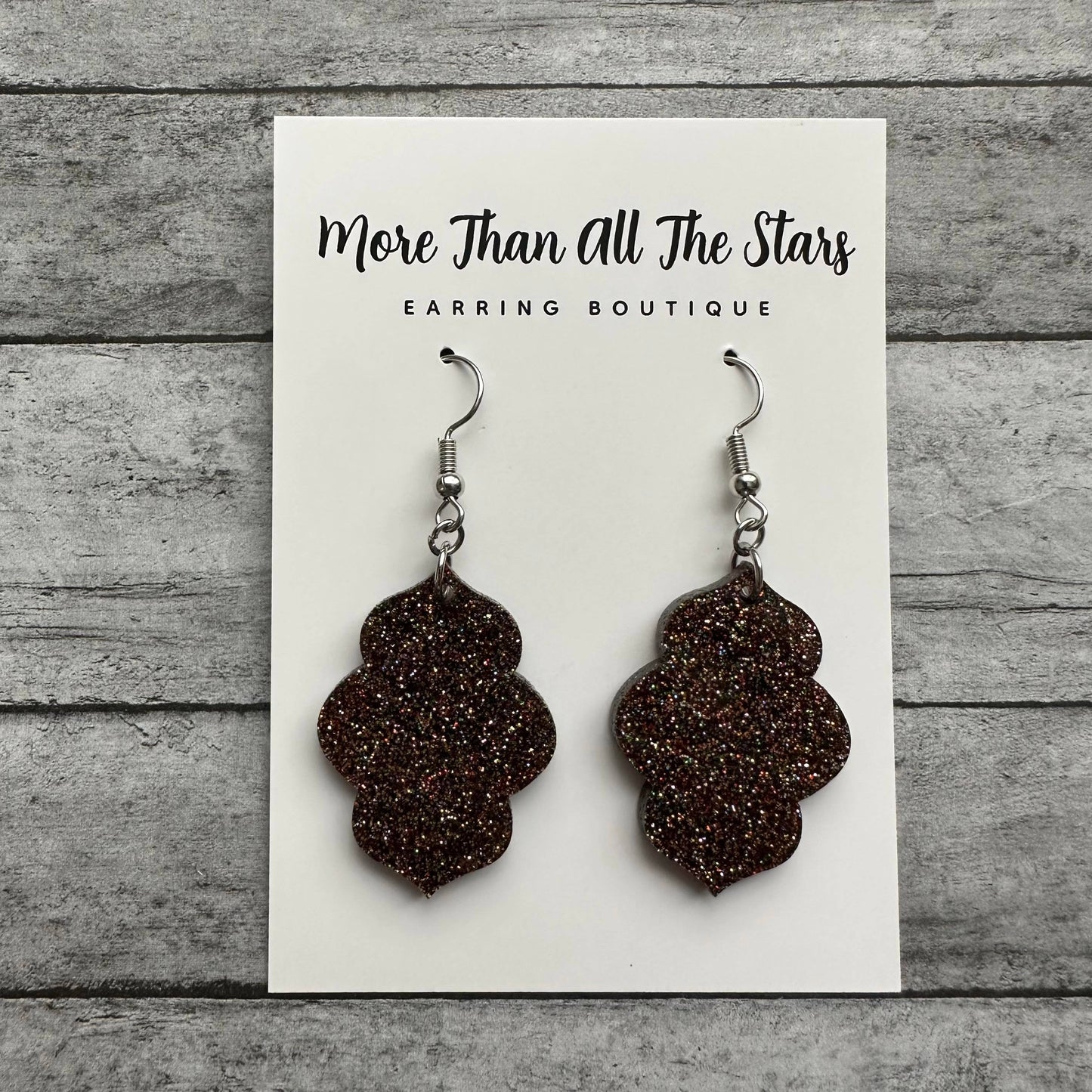 Topaz Glitter Earrings