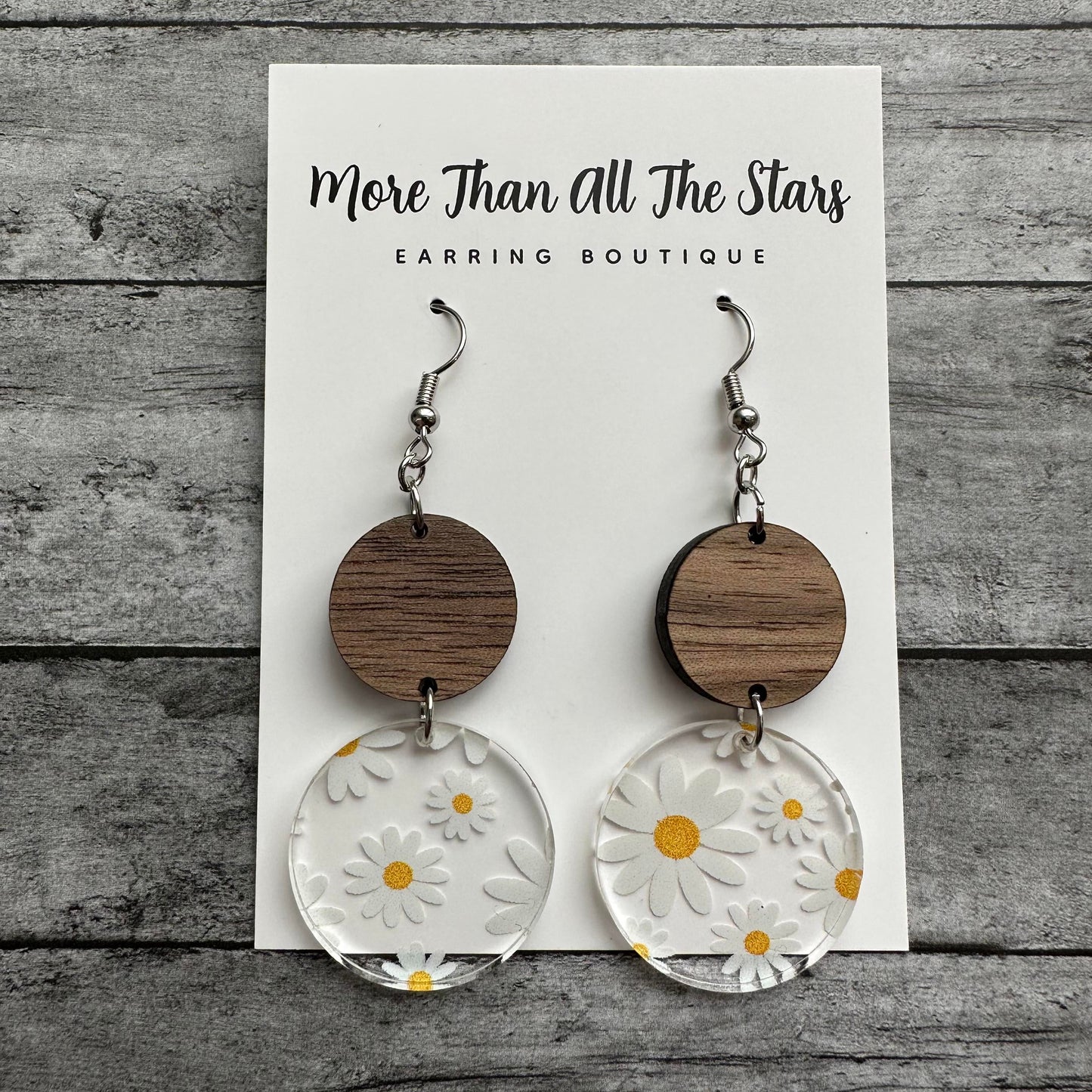 Daisy Circle Earrings