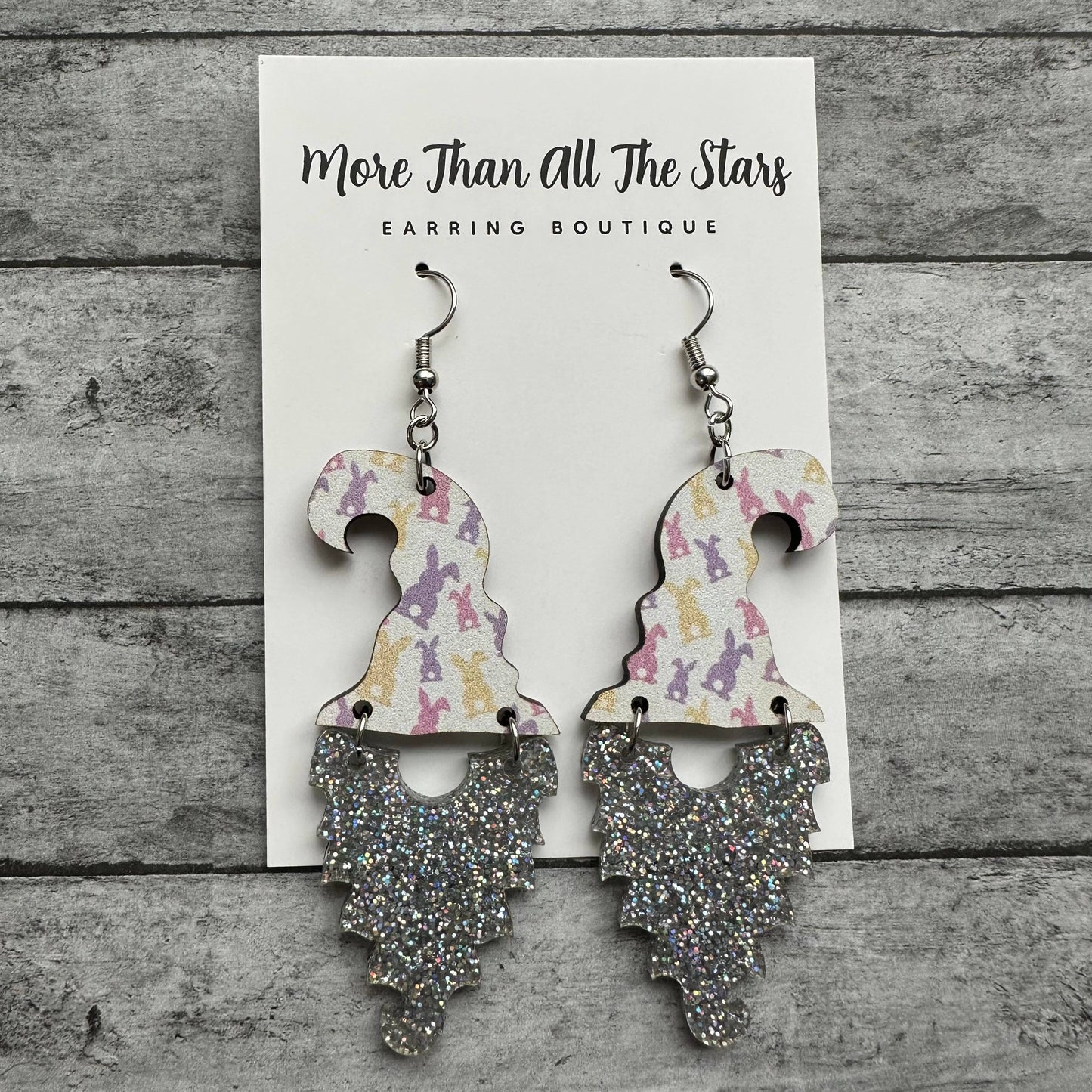 Easter Large Gnome Earrings