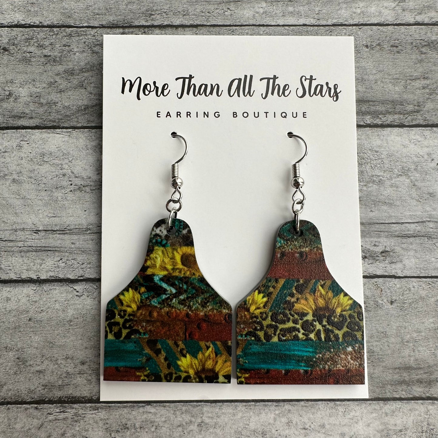 Western Sunflower Cow Tag