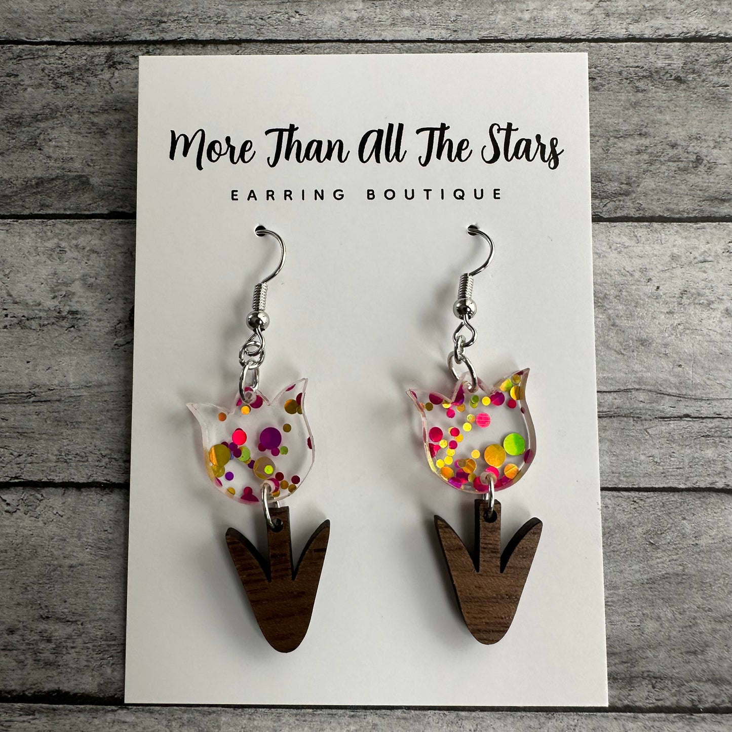 Confetti Tulip Earrings