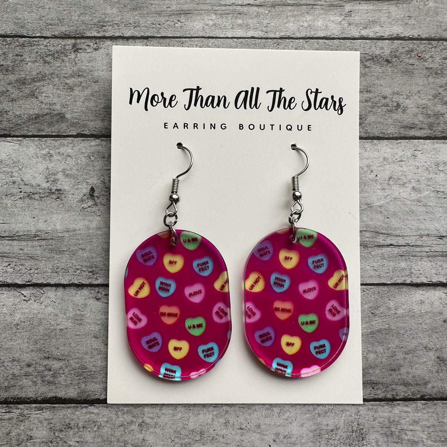 Valentine's Day Pink Candy Hearts