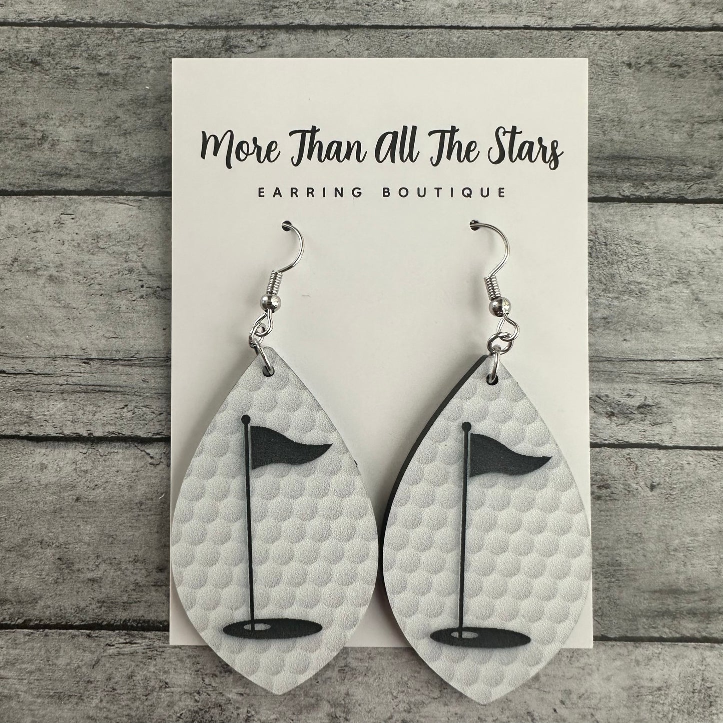 Golf Flag Petal Earrings