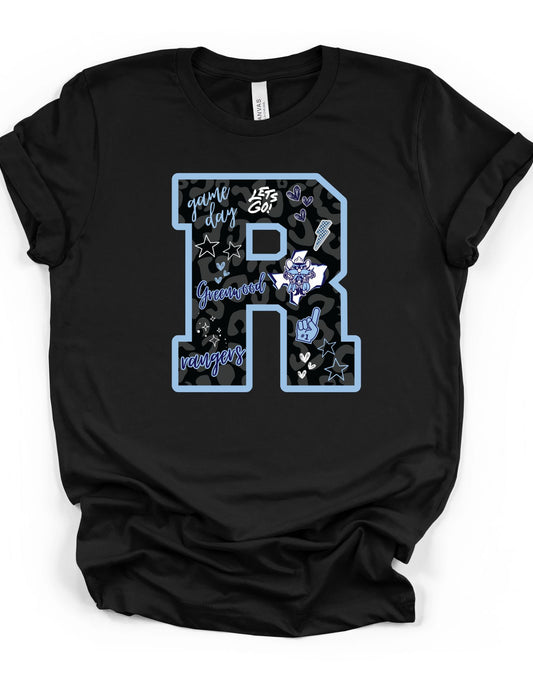 Black Leopard “R” Ranger T-Shirt