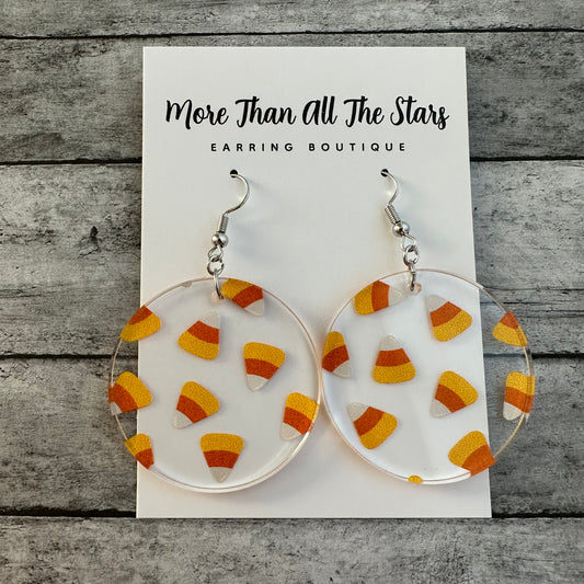 Candy Corn Earrings