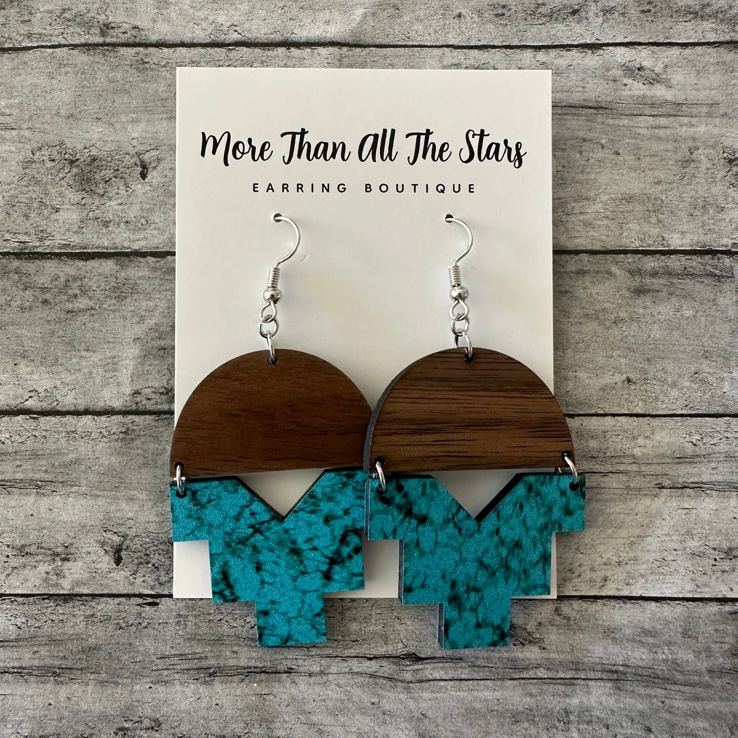 Turquoise Aztec Earrings