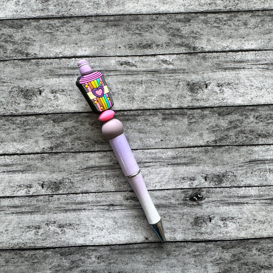 Colorful Coffee Beaded Pen
