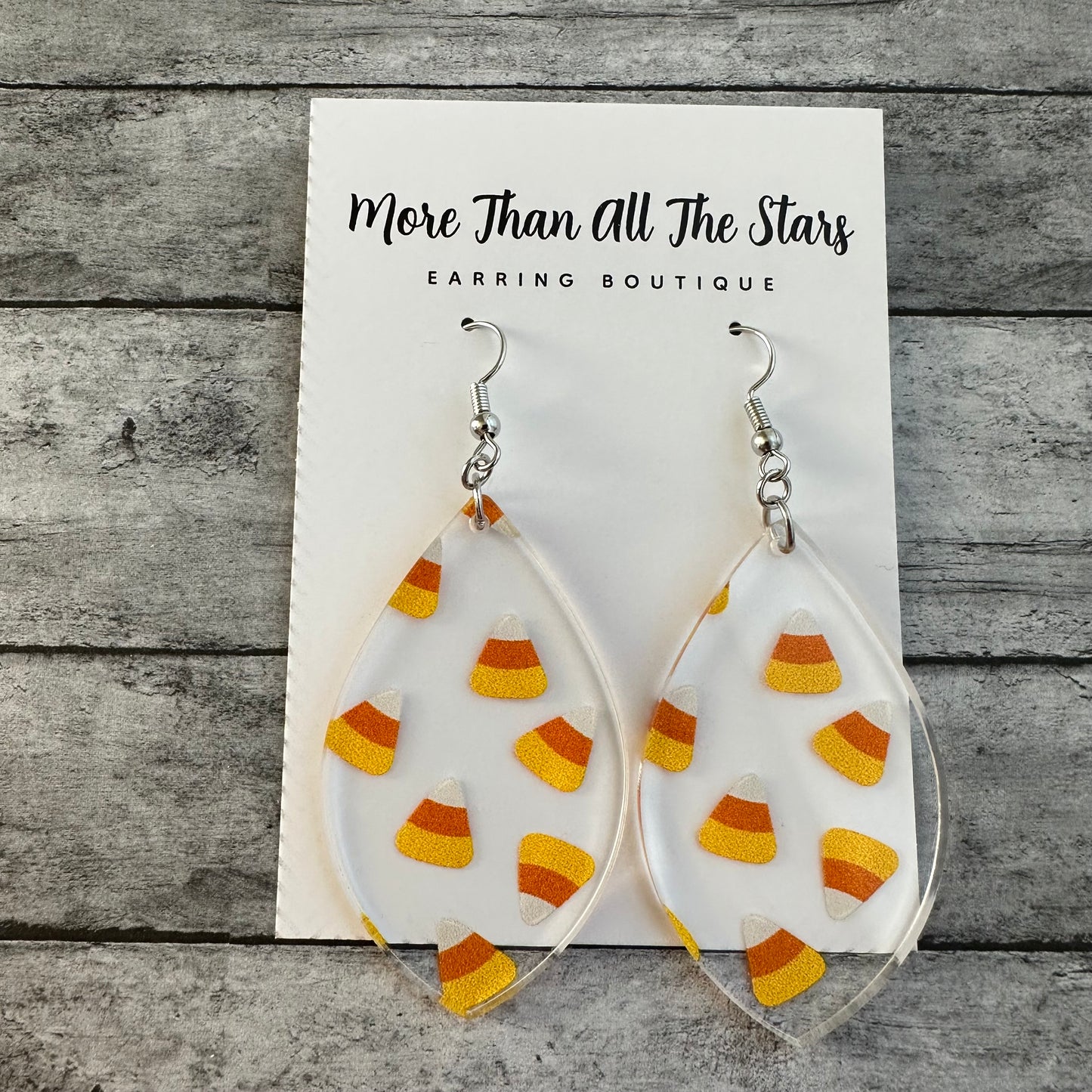 Candy Corn Earrings