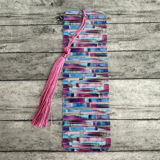 Blue and Purple Blocks Bookmark