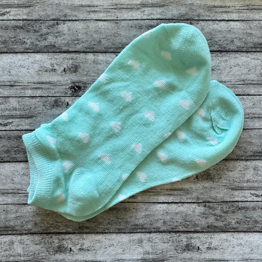 Women’s Mint Heart Socks