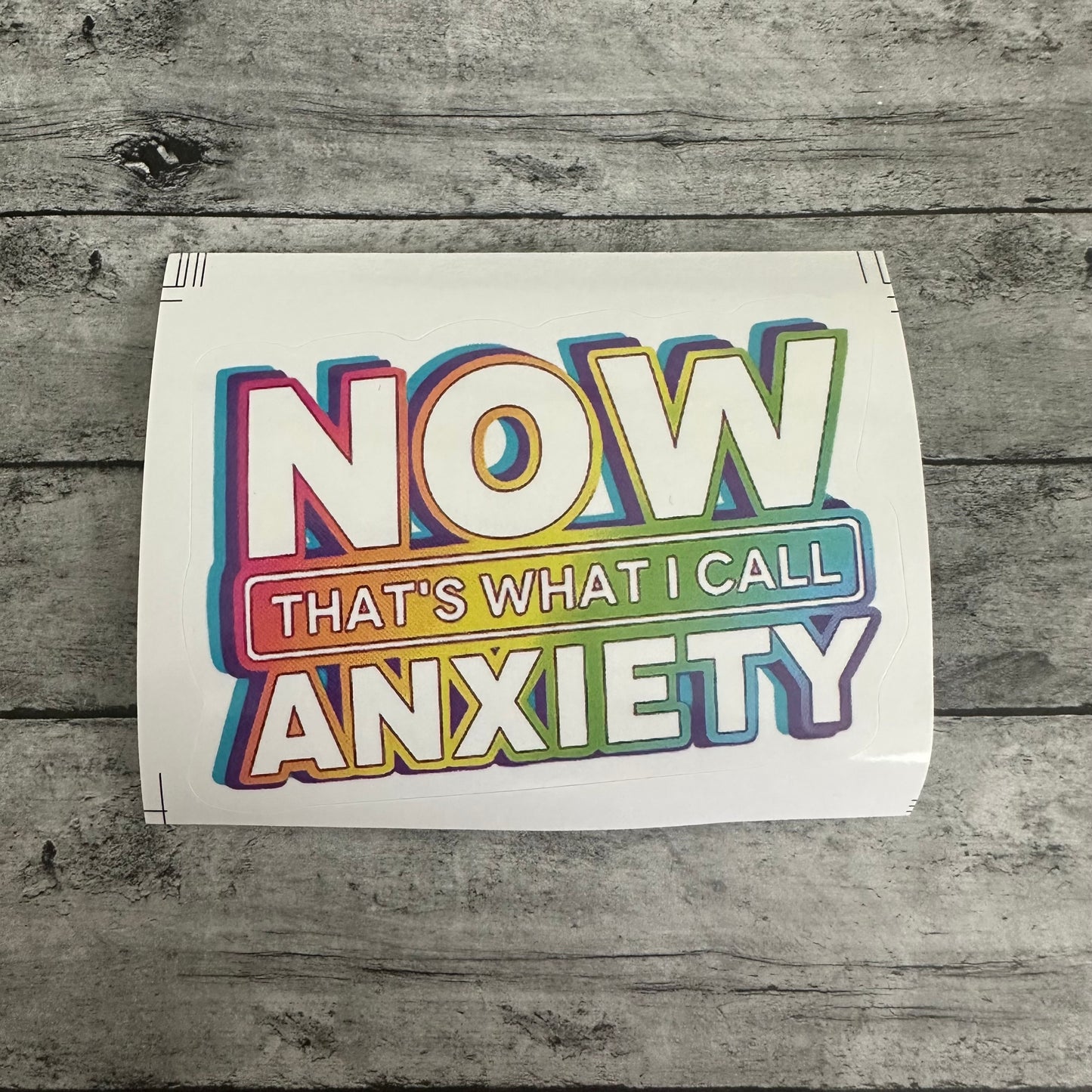 Now That’s What I Call Anxiety Sticker
