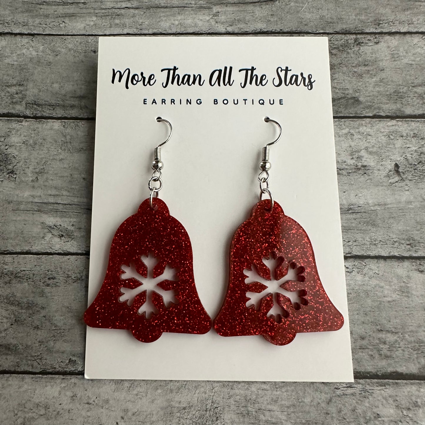 Red Bell Earrings