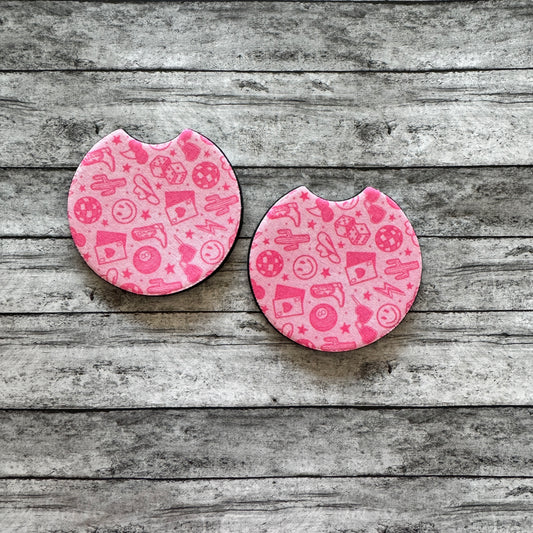 Barbie Pink Neoprene Car Coaster