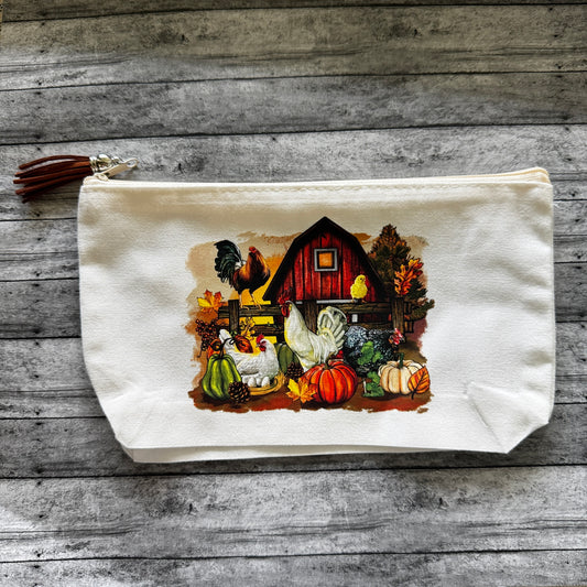 Farm Animals Zipper Pouch