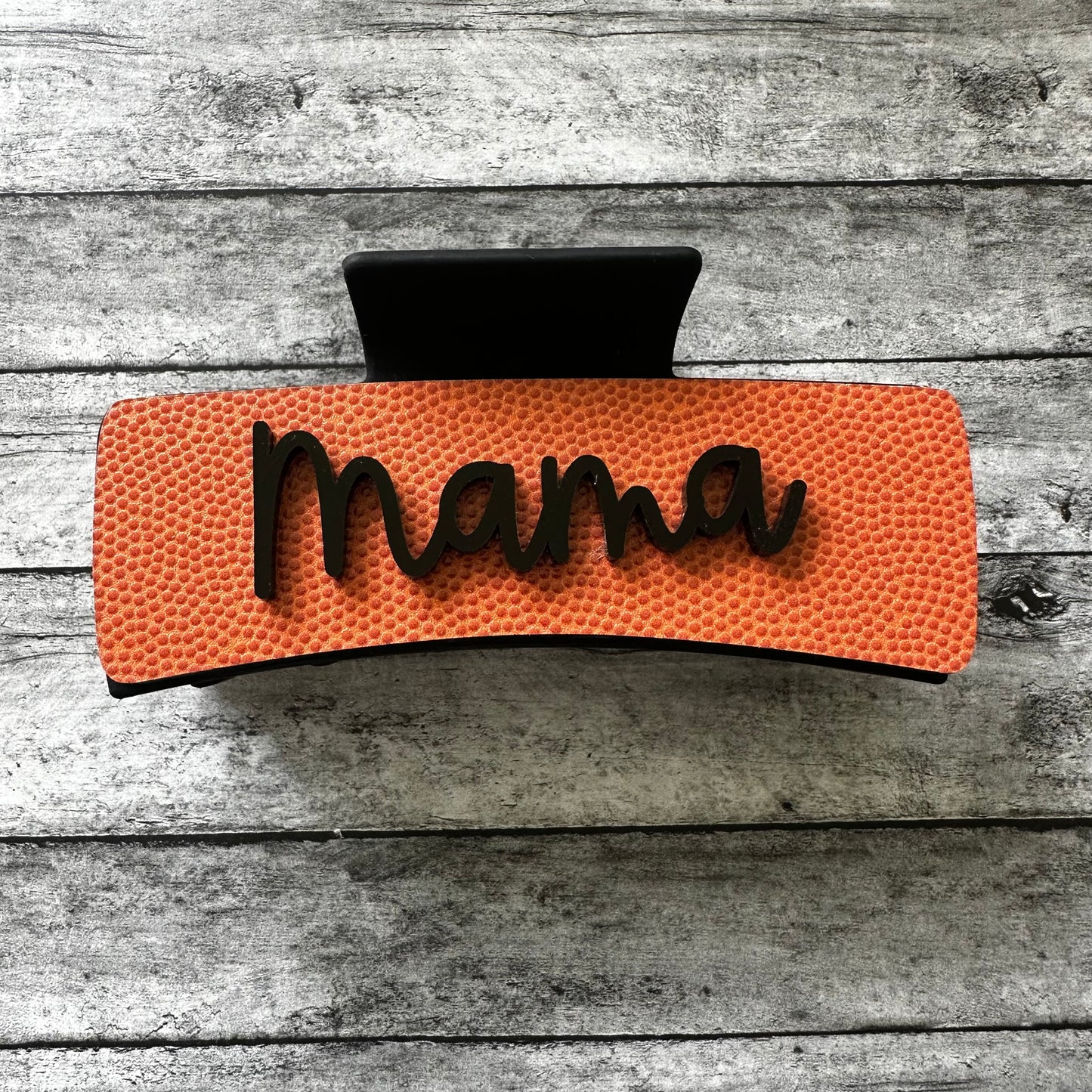 Basketball Texture Mama Claw Clip