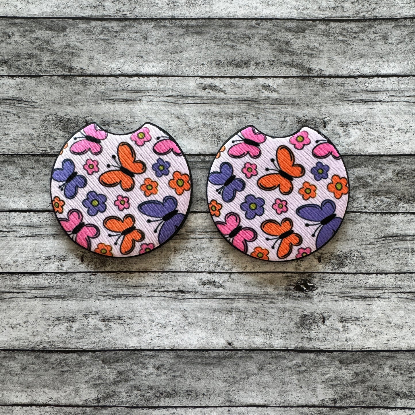 Butterfly Neoprene Car Coaster