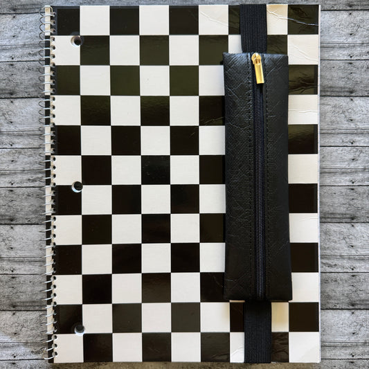 Black Notepad Pen Holder