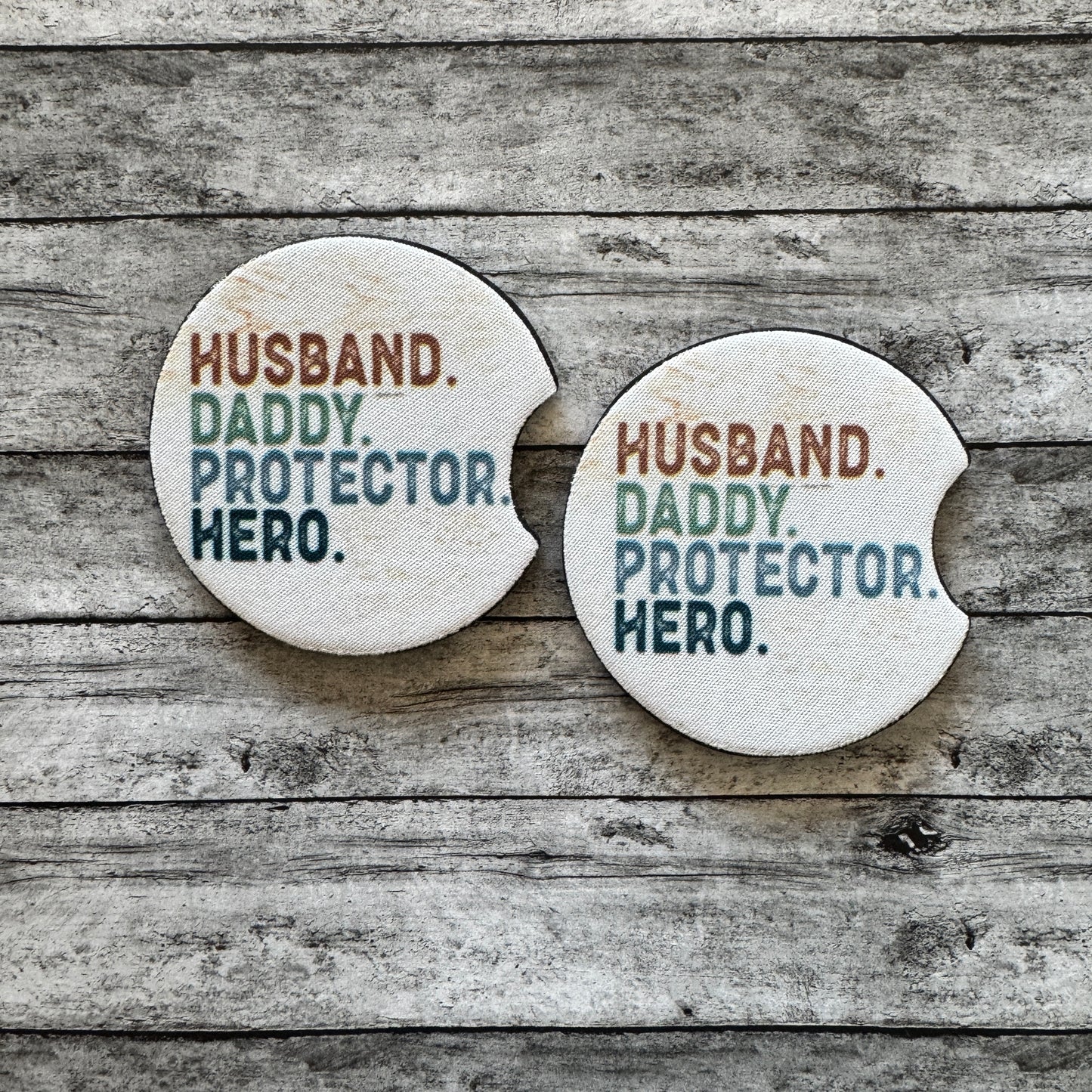 Daddy Neoprene Car Coaster