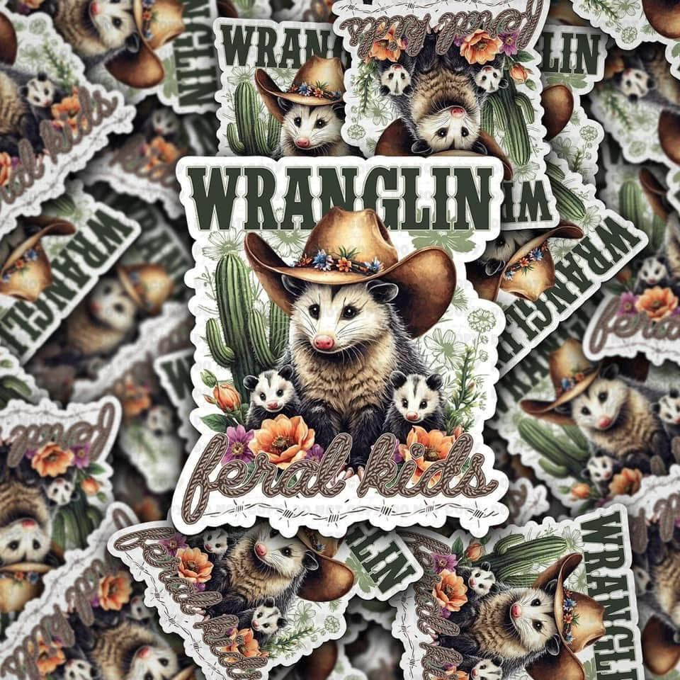 Wranglin’ Feral Kids Sticker