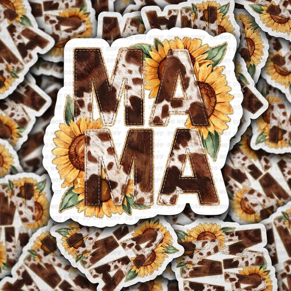 Mama Sunflower Sticker